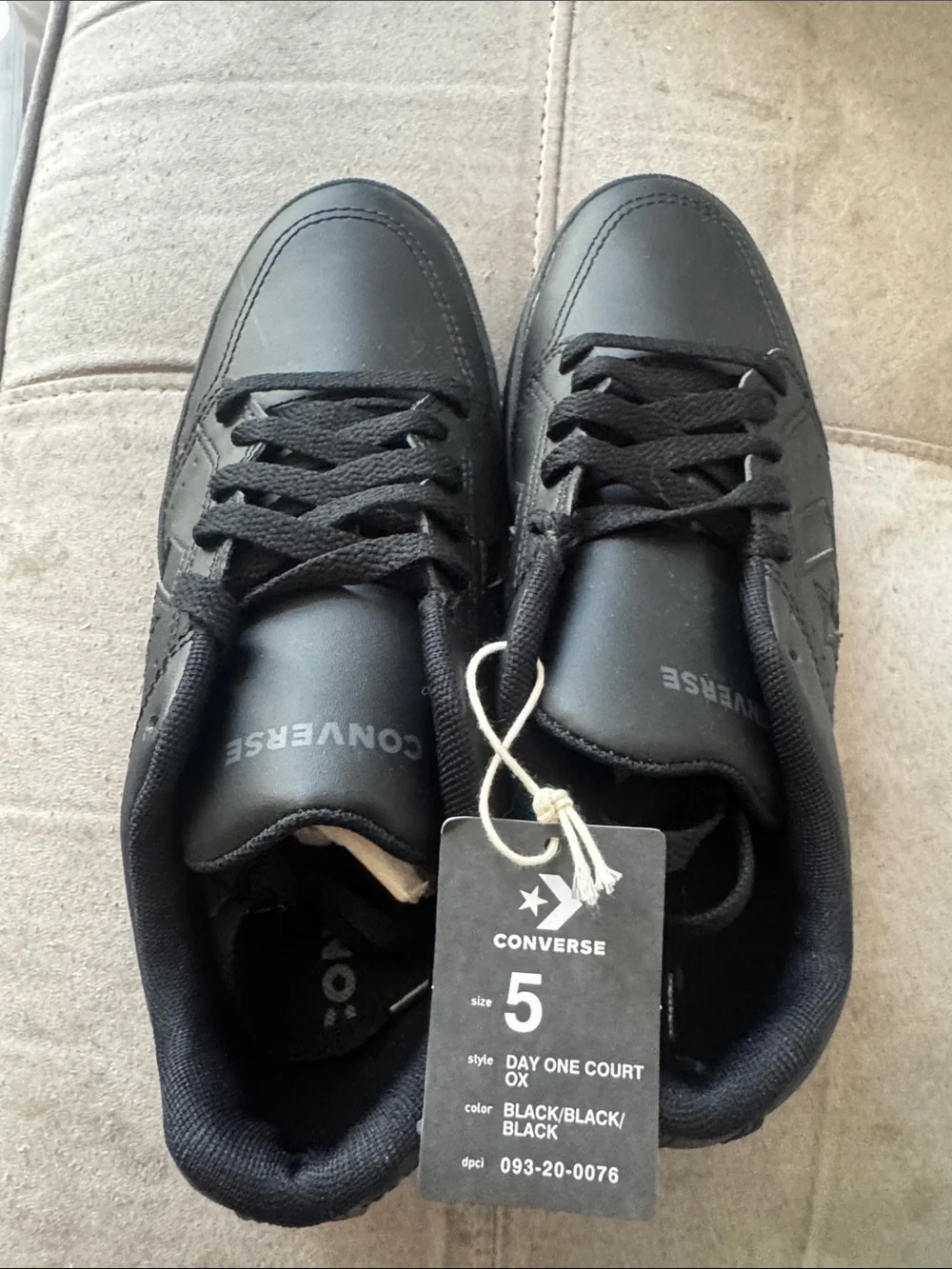 Converse Black Day One Court Low-Top Sneakers